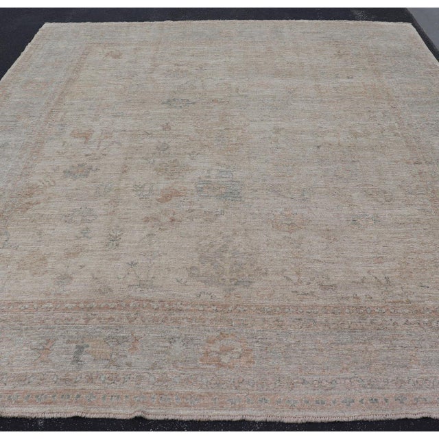 Early 21st Century Large Angora Oushak Rug by Keivan Woven Arts 11'3" X14'5" For Sale - Image 5 of 14