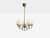 Mid-Century Modern Swedish Modern, Pendant Light, Brass, Opal Glass, Sweden, 1950s For Sale - Image 3 of 9