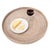 Artifacts Rattan Round Serving / Ottoman Tray in White Wash - 19" For Sale - Image 4 of 6