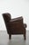 Dark Brown Armchair in Cowhide with a Reversible Kelim Seat Cushion For Sale - Image 4 of 17