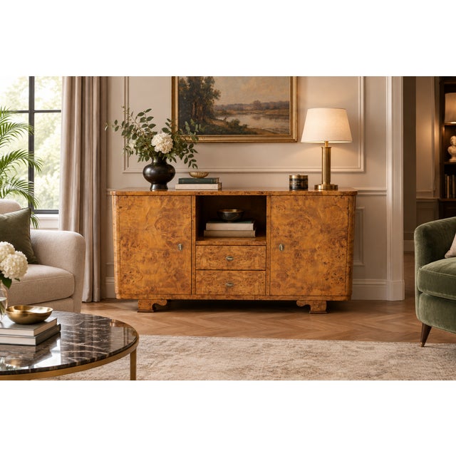 Art Deco Style Sideboard, Poland, 1950s For Sale - Image 12 of 12