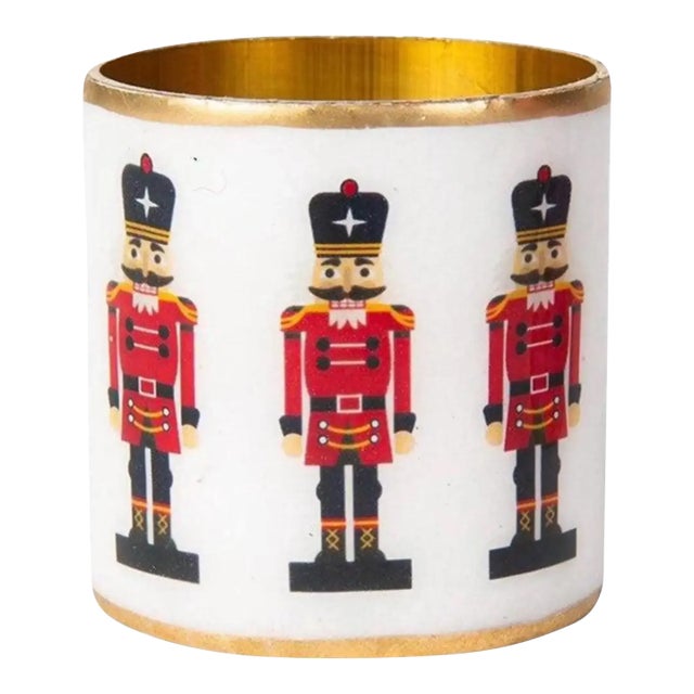 Holiday Nutcracker Napkin Rings - Set of 4 For Sale