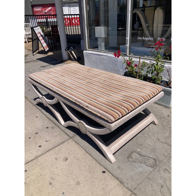 2020s Neoclassical Backless Daybed Fully Upholstered- 2 For Sale - Image 5 of 12