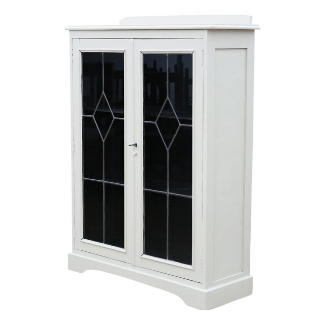 Antique Painted Display Cabinet, 1925 For Sale