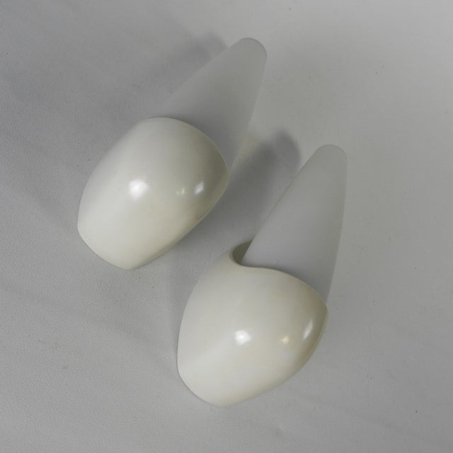 Glass Vintage Wall Lamps in Bakelite Holder by Bo Niko, 1960s, Set of 2 For Sale - Image 7 of 11