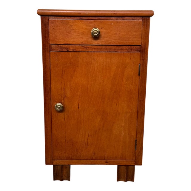 Vintage Italian Wooden Nightstand, 1930s For Sale