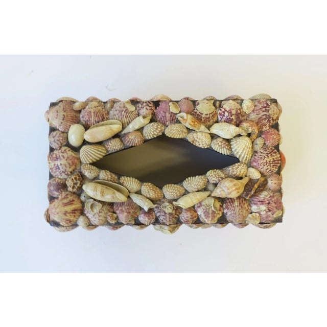 Seashell Tissue Box Cover, Circa 1960s For Sale - Image 11 of 12