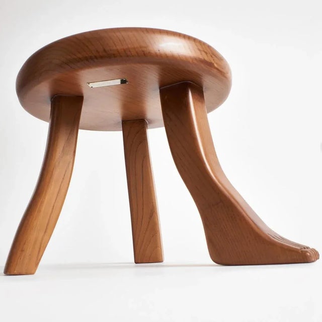 Brown Foot Stool by Project 213A For Sale - Image 8 of 9