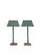 A very elegant set of table lamps by Kullmann Nederland, dating from the 1970s. Finished in a classic green colour with...