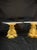 Hollywood Regency Pair of 1970 Fuggiti Studios Gilt Marble Top Pedestal Side Tables For Sale - Image 3 of 12