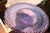 1990s Fire & Light Neodymium Lavender Glass Cake Plate, Signed For Sale - Image 13 of 14