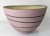Mid-Century Modern Art Pottery Matte Pink Black Swirl Bowl, Signed For Sale - Image 11 of 11