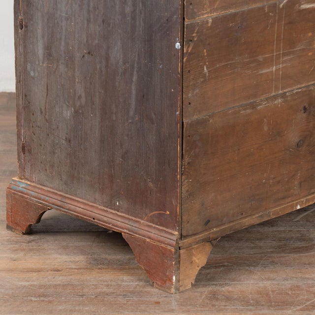 Early 19th Century Original Hand Painted Swedish Secretary Cabinet For Sale - Image 11 of 12