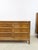 Mid-Century Modern Vintage Thomasville 9 Drawer Dresser Walnut W/ Glass Top For Sale - Image 3 of 16