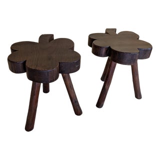 Vintage Clover Stools, 1950s, Set of 2 For Sale