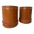 Vintage Pair of Hand Stitched Leather Dice Cups For Sale