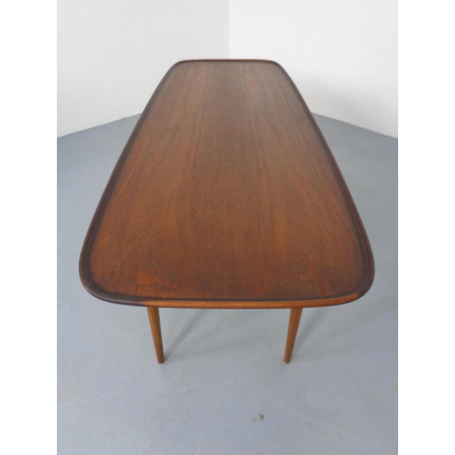 Brown Teak and Oak Coffee Table from Børge Mogensen, Denmark, 1950s For Sale - Image 8 of 14
