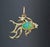 Modern Opal Fish Pendant in 14k Gold For Sale - Image 3 of 10