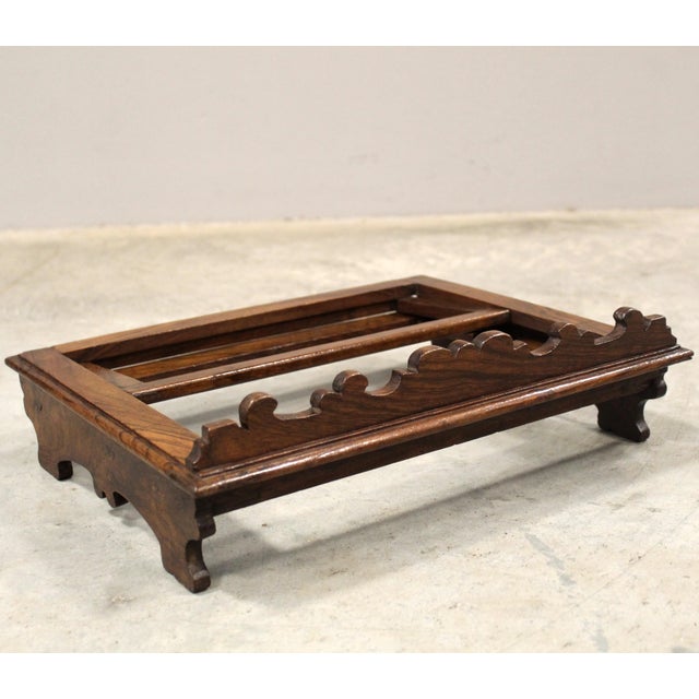 Wood 19th Century Table Lectern in Walnut, Italy For Sale - Image 7 of 13