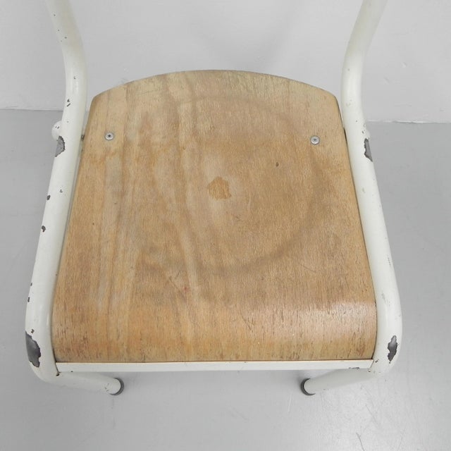 Industrial School Desk Chairs, Set of 4 For Sale - Image 3 of 18
