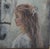 Original oil painting by Sean Wu, A girl is talking to her horse.