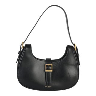 Black Smooth Calfskin Le Fermoir Hobo For Sale