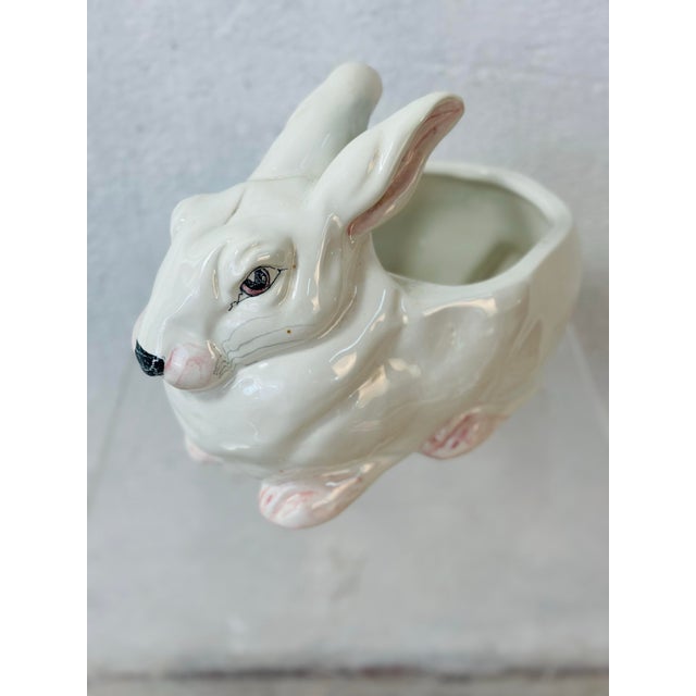 Vintage Ceramic Bunny Planter For Sale In Charleston - Image 6 of 9