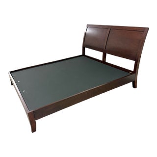 Eastern King Size Crate & Barrel Dawson Bed Frame For Sale