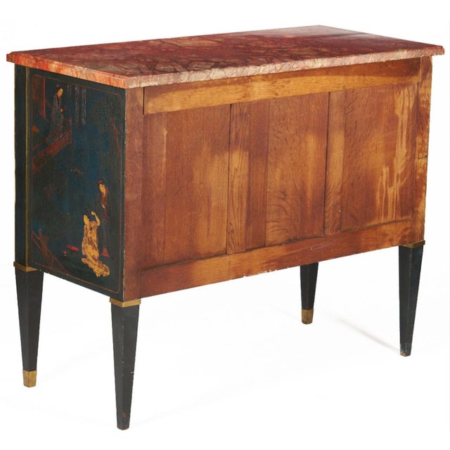 Early 20th Century Louis XVI Style Chinoiserie Commode, Marcel Mathelin Workshop For Sale - Image 12 of 13