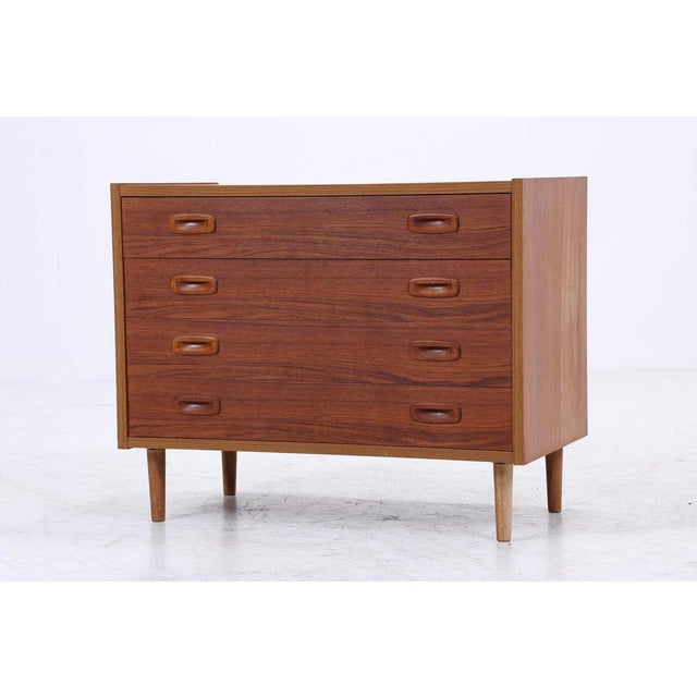 1960s Vintage Scandinavian Chest of Drawers in Teak, 1960s For Sale - Image 5 of 14