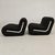 Boomerang Armchairs in Black Stretch Fabric by Rodolfo Bonetto for Flexform, 1970s, Set of 2 For Sale - Image 15 of 18