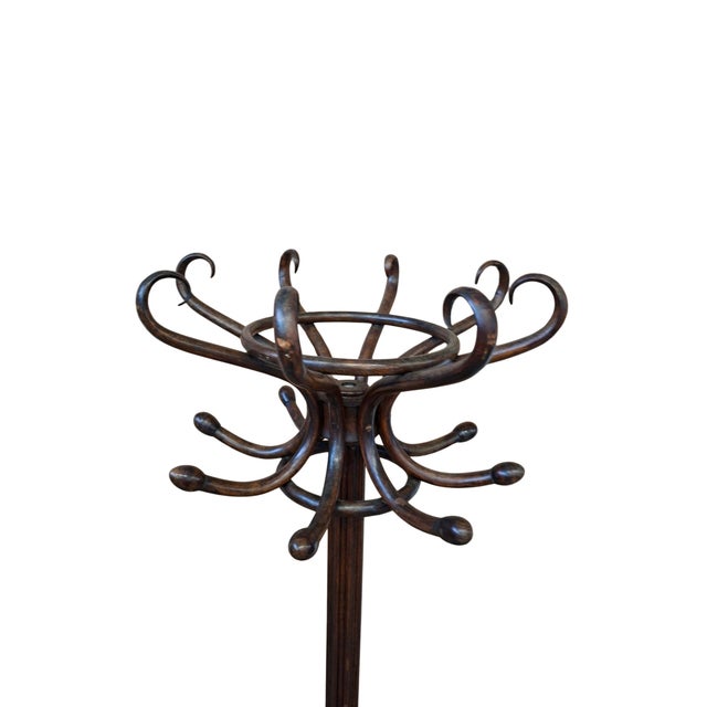 Column Coat Rack in the style of Thonet, 1960s For Sale - Image 9 of 13
