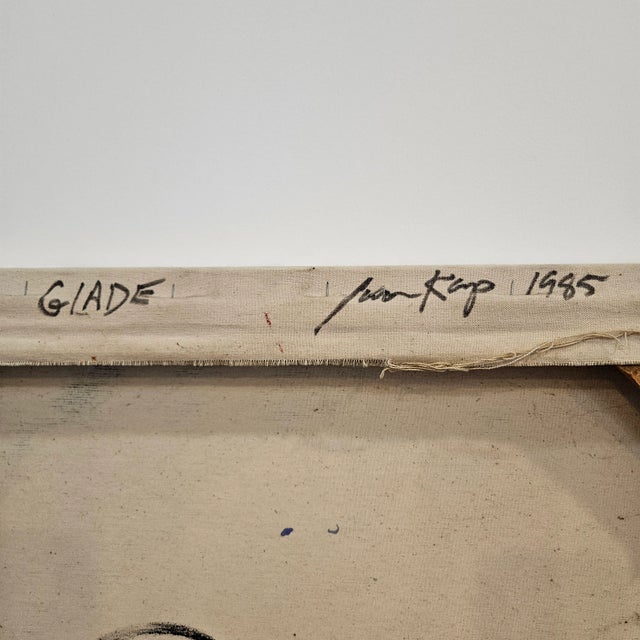 Contemporary Geometric Abstract "B" by Aaron Karp Circa 1985 For Sale - Image 11 of 12