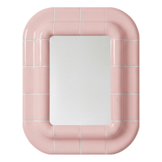 Lola Mirror in Blush Pink by Tilecito For Sale