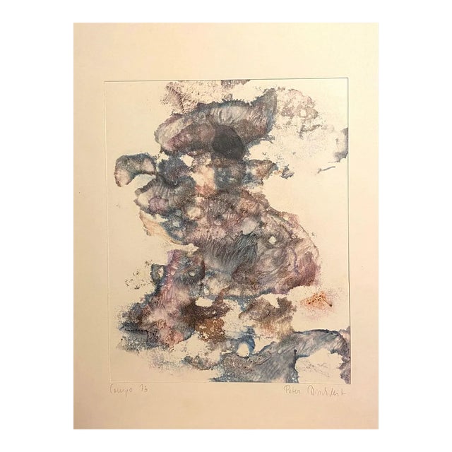 Peter Dischleit - Abstract Composition - Ink and Watercolor on Paper - 1973 For Sale