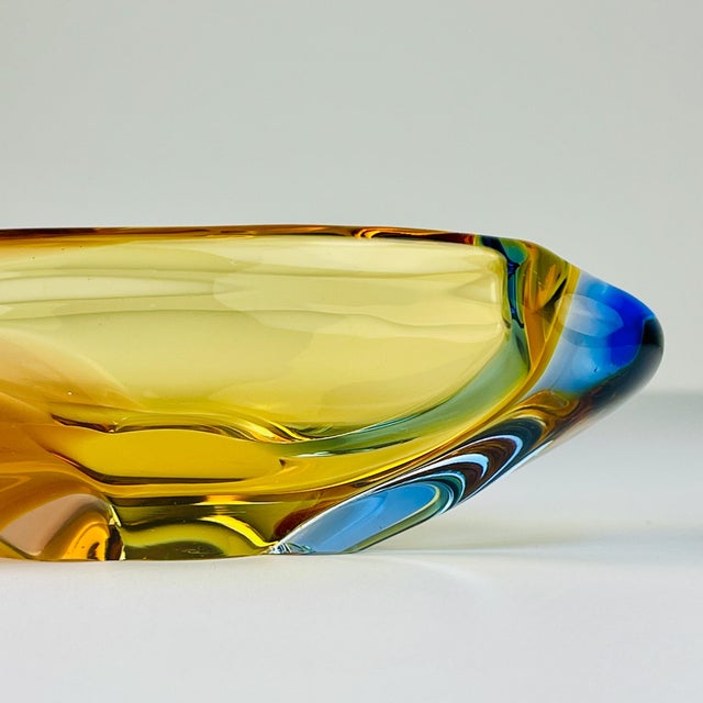 Bohemian Romana Ashtray by Hana Machovska for Mstisov Glassworks, 1960s For Sale - Image 13 of 17