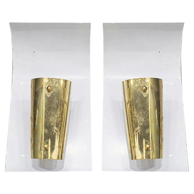 Mid-Century French Sconces, Set of 2 For Sale