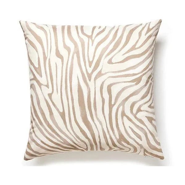 Traditional The House of Scalamandré Kenya Faux Suede Pillow, Sandstone For Sale - Image 3 of 3