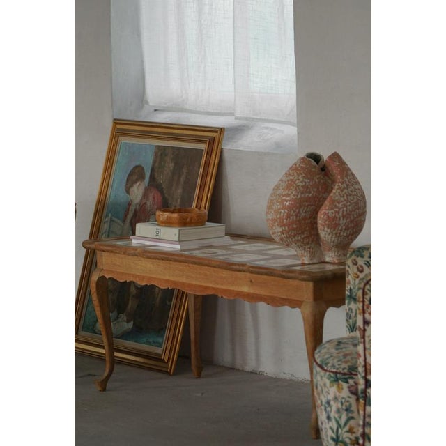 Danish Modern Oak Coffee Table with Tiled Top by Frits Henningsen, 1950s For Sale - Image 15 of 18