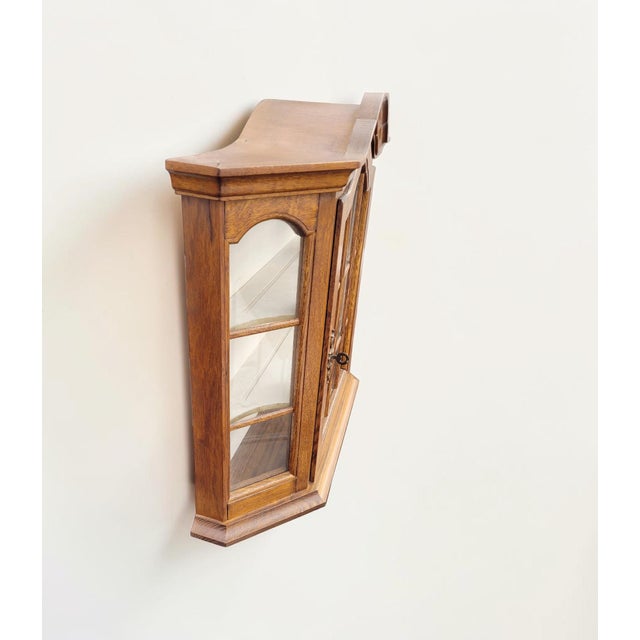 Vintage Dutch Display Cabinet in Walnut, 1950s For Sale - Image 9 of 18