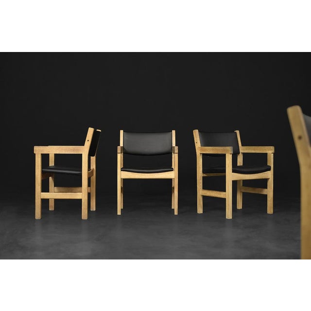 Mid-Century Modern Danish Oak Chairs by Hans J. Wegner for Getama, 1960s, Set of 4 For Sale - Image 10 of 14