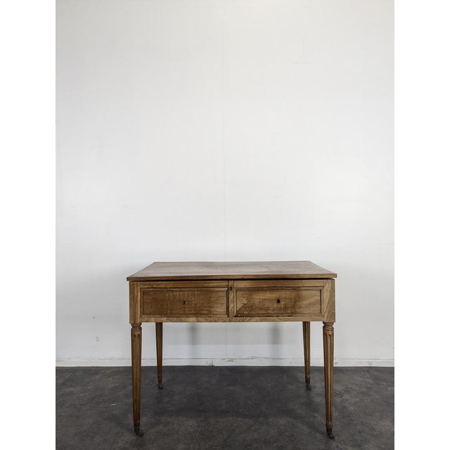 Wood 19th Century Louis XVI Mahogany Men's Dressing Table For Sale - Image 7 of 11