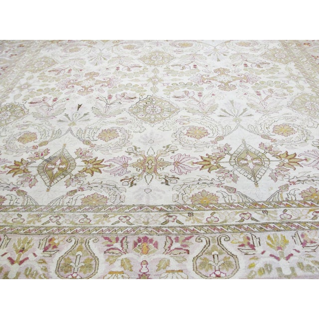 Origin: Amritsar (Agra Tradition), Northern India. Material: Hand-spun wool on a cotton foundation with natural vegetable...