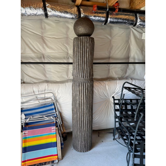 2020s Global Views Andre Totem in Dark Gray For Sale - Image 5 of 7