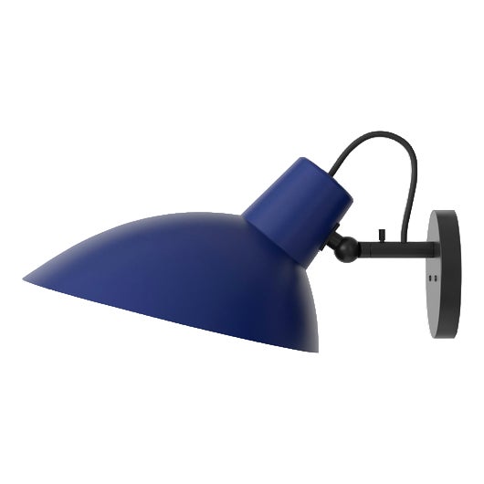 Black and Blue VV Cinquanta Wall Lamp by Vittoriano Viganò for Astep For Sale