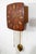 Mid Century Modern Wall Clock Rosewood Pendulum Weights Hanging Square Chime For Sale - Image 4 of 9