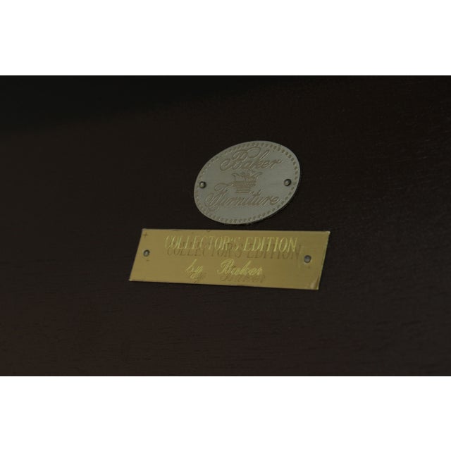 Baker Collectors Edition Banded Mahogany Dining Table For Sale - Image 16 of 16