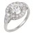 1950s Mid Century Gia 1.25 Carat Old European Cut Diamond Platinum Engagement Ring, Size 6.25 For Sale