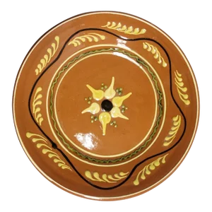 1990 Westmoore Redware Pottery Charger Dish by D Farrell