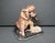 Folk Art Antique Chalkware St. John the Baptist With Lamb Sculpture For Sale - Image 3 of 9